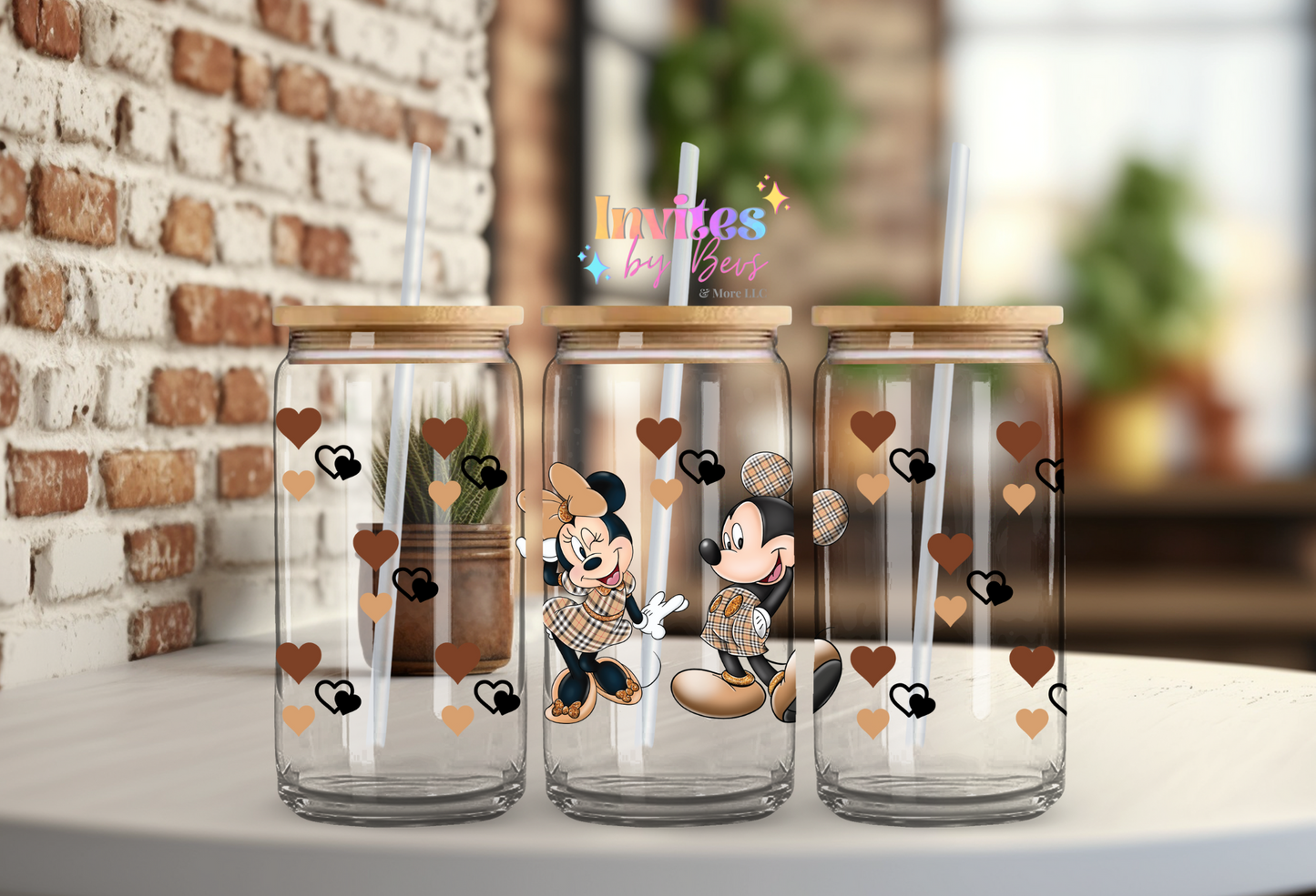 MINNIE/MICKEY MOUSE INSPIRED UV DTF LIBBEY CUP WRAP