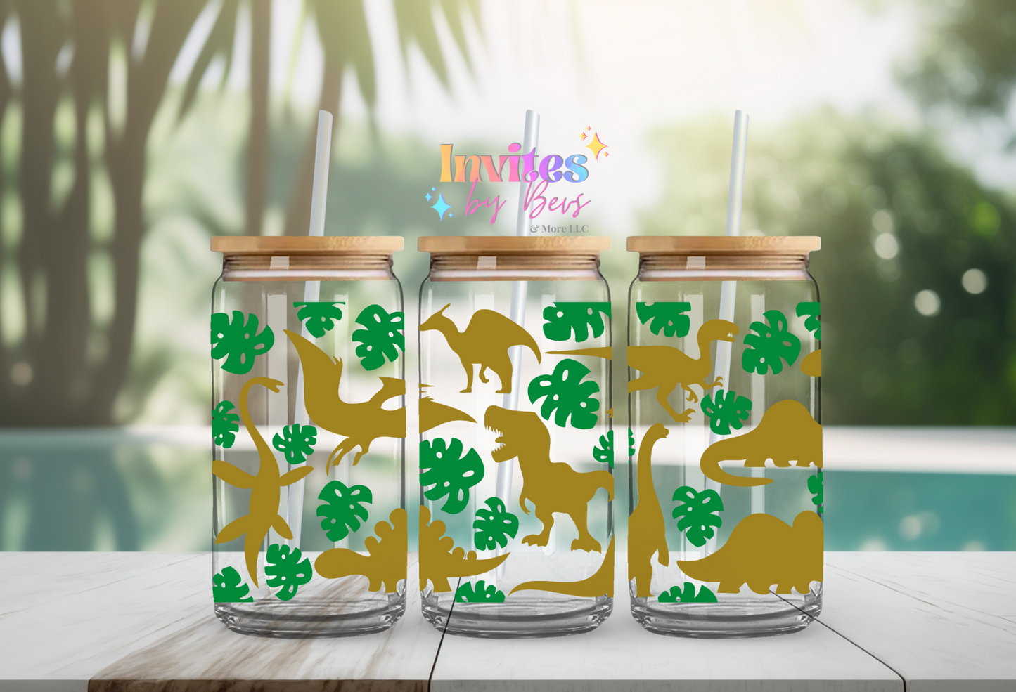 DINOSAUR UV DTF CUP WRAP