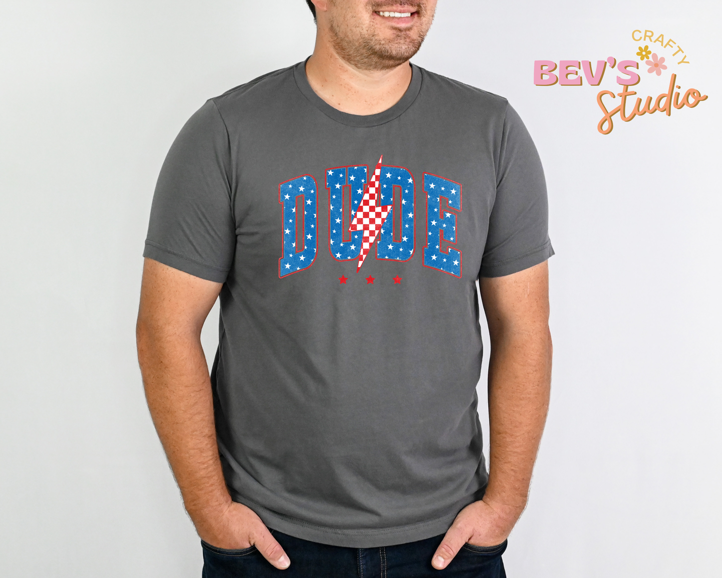 DUDE 4th Of July DTF Transfer