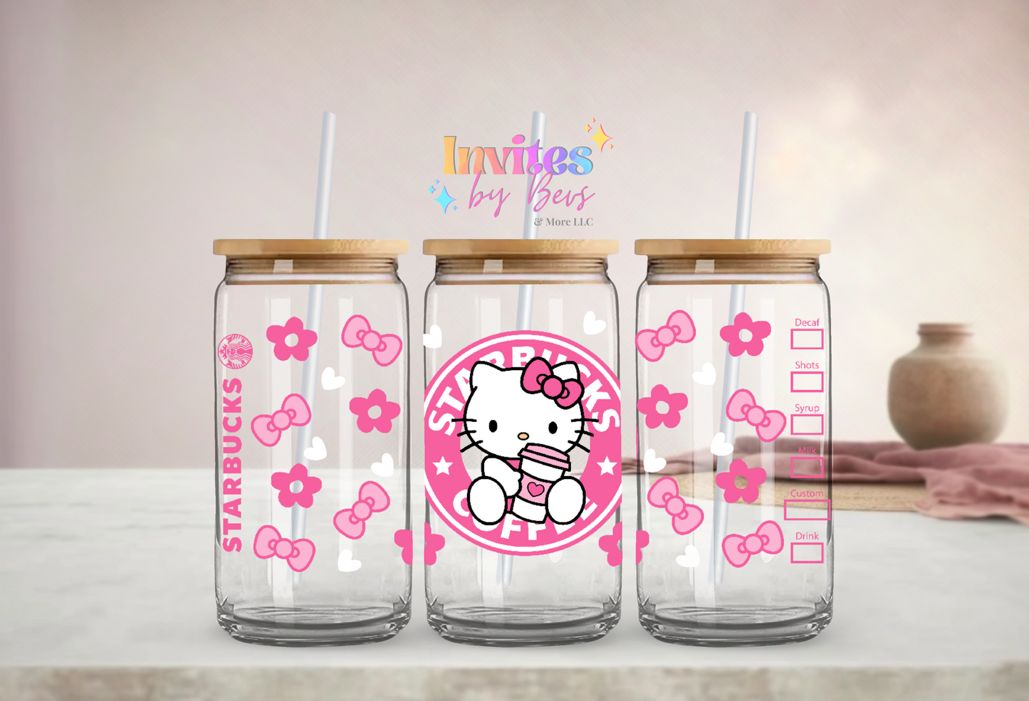HK SB COFFEE UV DTF CUP WRAP
