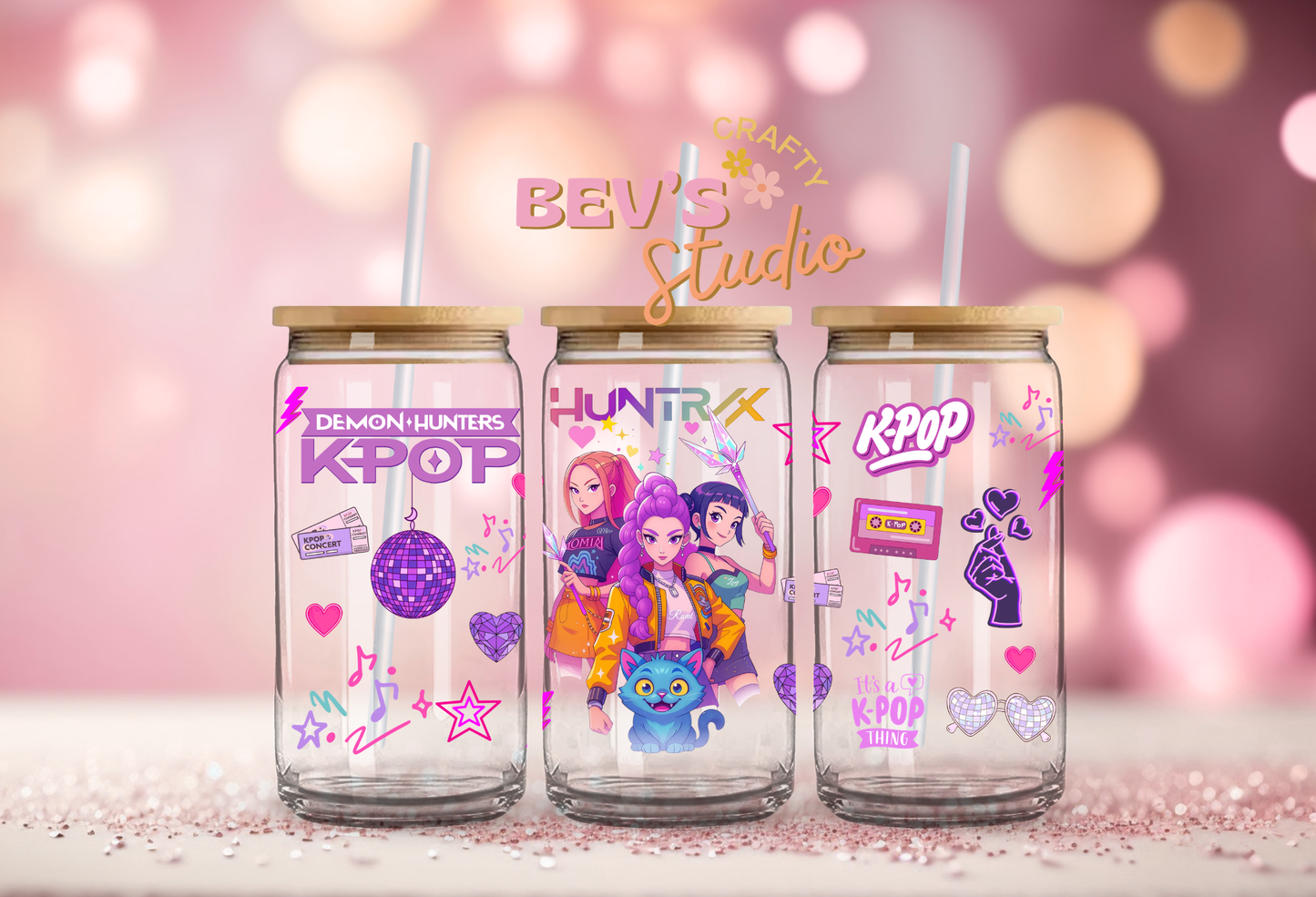 DEMON HUNTER UV DTF CUP WRAP