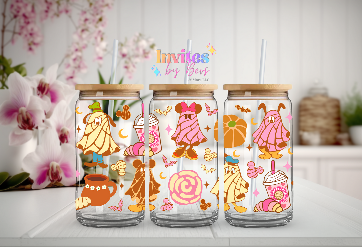 CONCHA MOUSE & FRIENDS CAFE UV DTF CUP WRAP