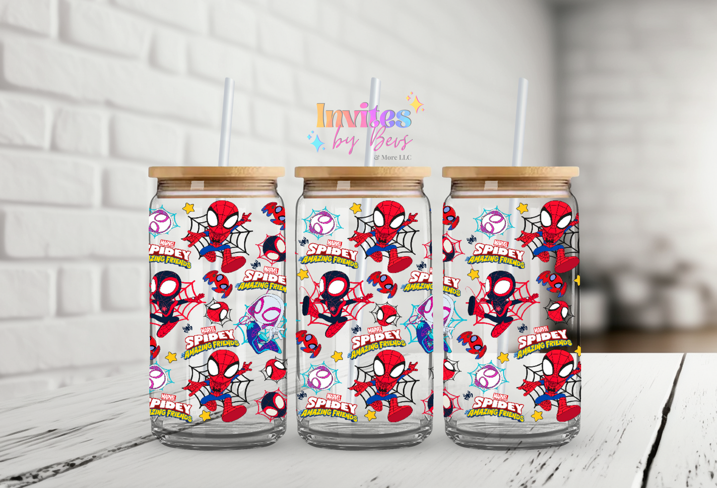 SPIDER MAN UV DTF CUP WRAP
