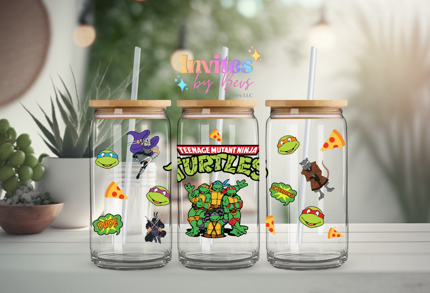 TURTLES UV DTF CUP WRAP