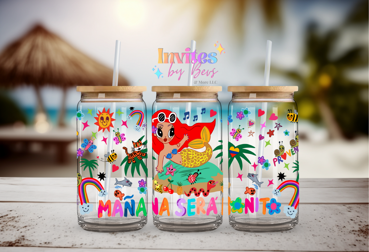 MANANA SERA BONITO UV DTF CUP WRAP