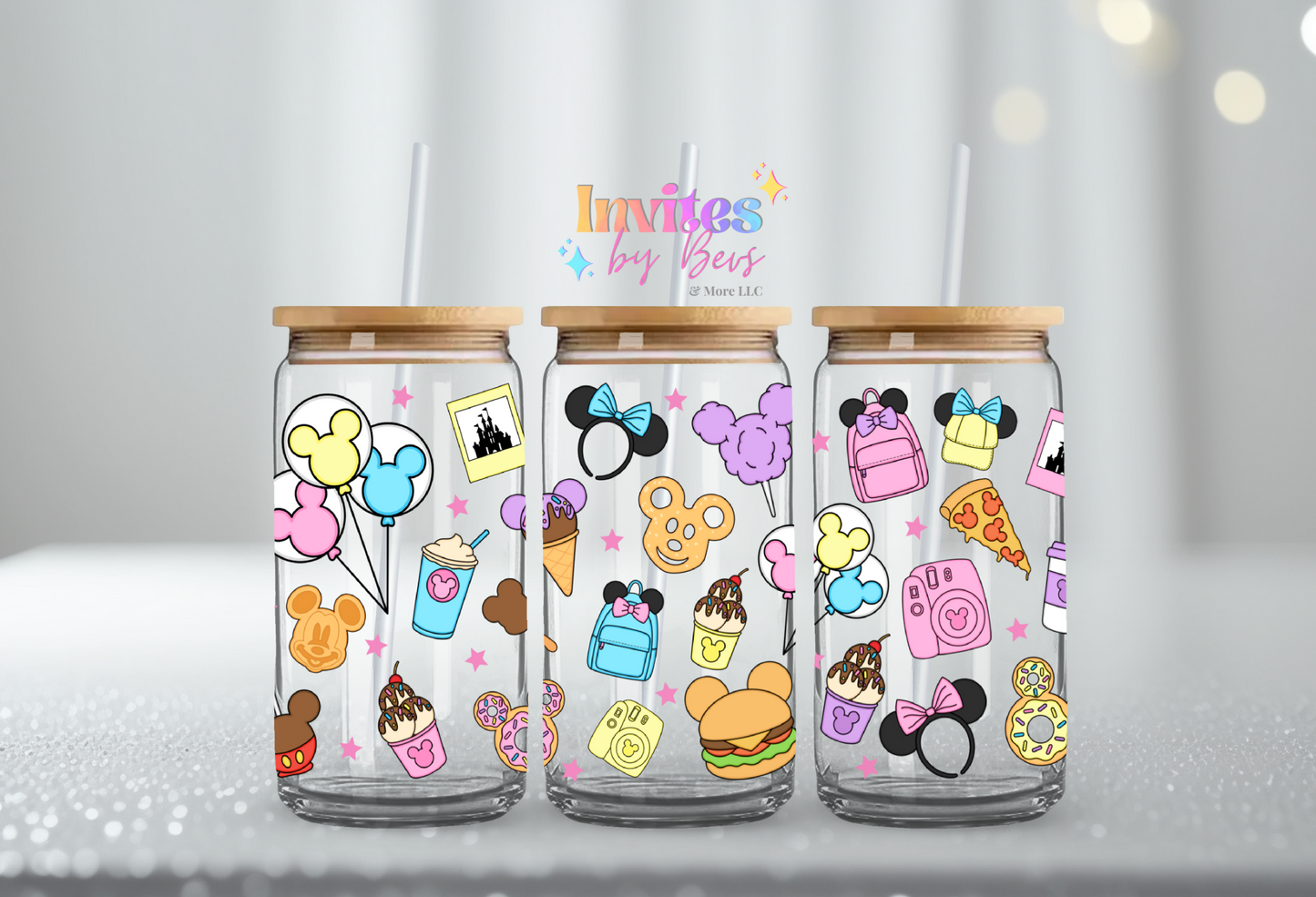 MICKEY SNACKS UV DTF CUP WRAP