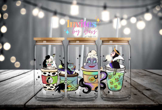 VILLIANS DRINKS ADULTS UV DTF CUP WRAP