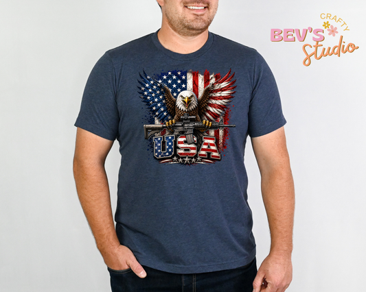 American Eagle w/ Flag DTF Transfer