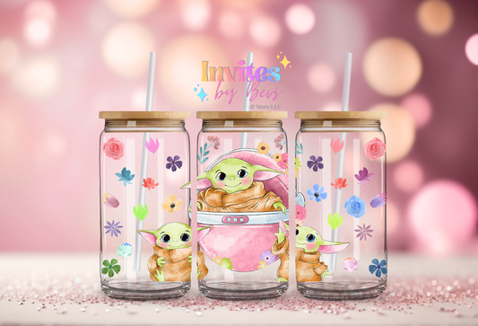 NEW BABY YODA UV DTF CUP WRAP