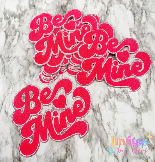 BE MINE CHENILLE PATCH