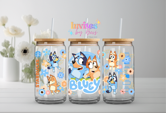 BLUE DOG SB #2 UV DTF CUP WRAP