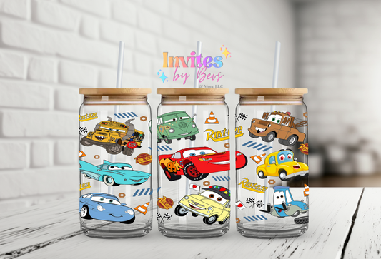 CARS UV DTF CUP WRAP