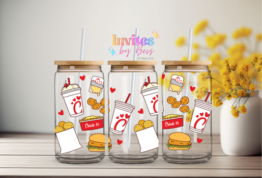 CHIK FIL A UV DTF CUP WRAP