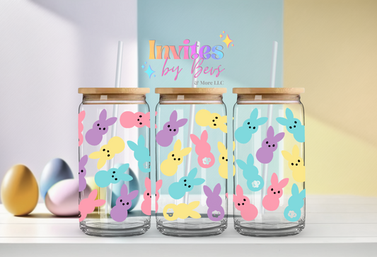 PEEP COLORFUL BUNNIES UV DTF CUP WRAP