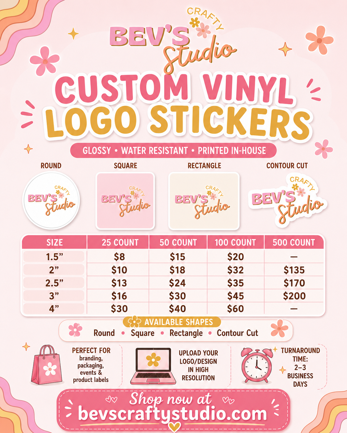 Custom Vinyl Logo Stickers