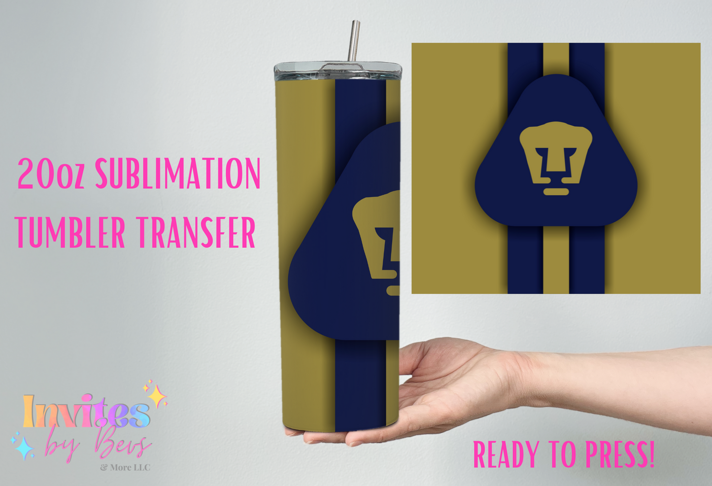 PUMA 20oz SUBLIMATION TUMBLER TRANSFER