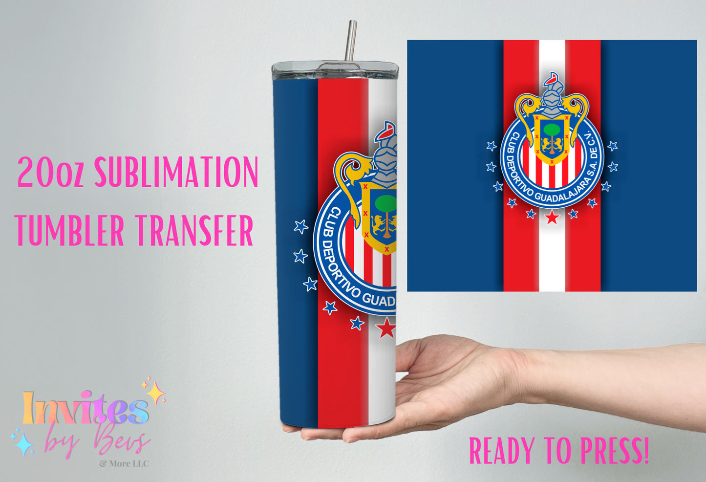 CHIVA 20oz SUBLIMATION TUMBLER TRANSFER