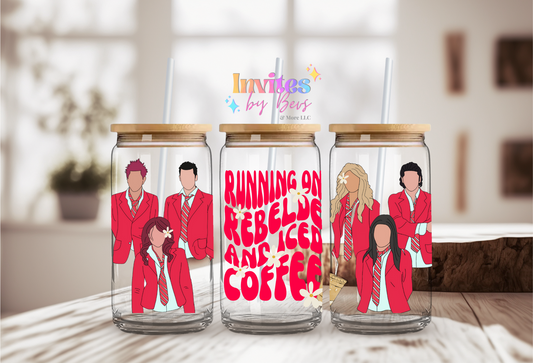 RUNNING ON REBELDE & ICED COFFEE UV DTF CUP WRAP