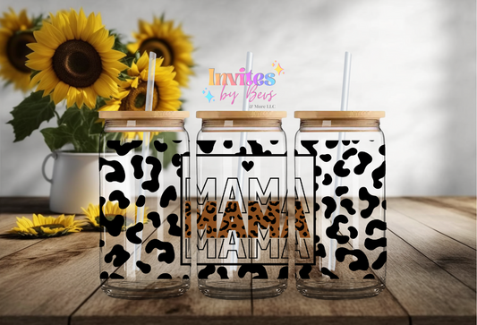MAMA LEOPARD UV DTF CUP WRAP