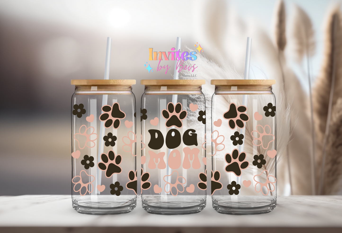 DOG MOM UV DTF CUP WRAP