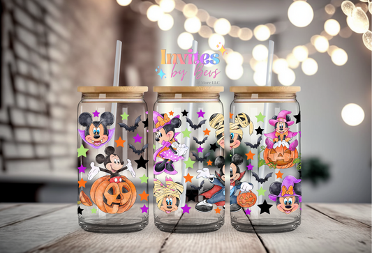 MOUSES HALLOWEEN UV DTF CUP WRAP
