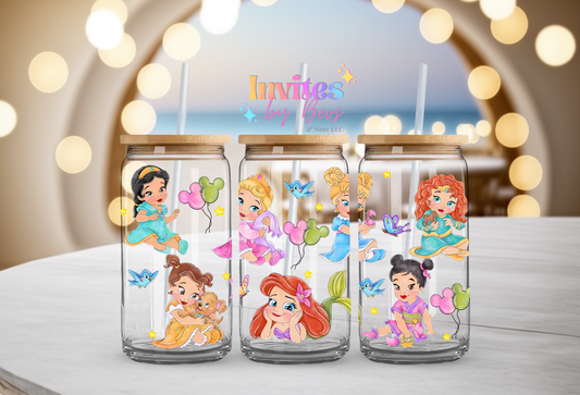 BABY PRINCESSES UV DTF CUP WRAP