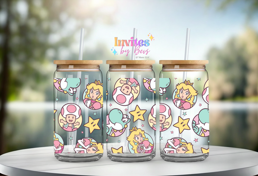 PEACHY PRINCESS UV DTF CUP WRAP