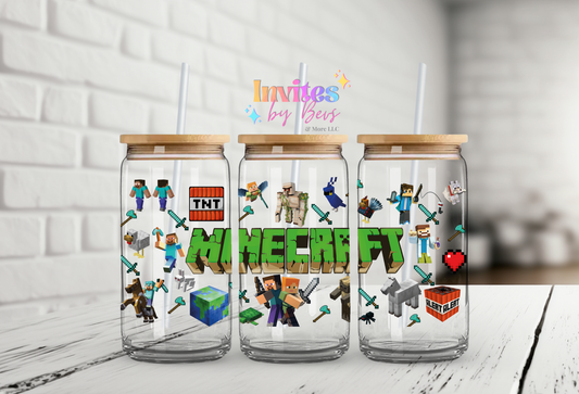 MINE CRAFT UV DTF CUP WRAP