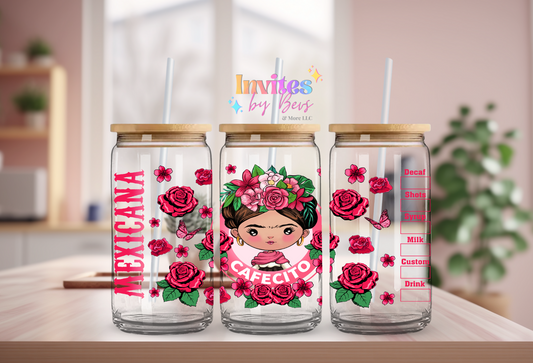 FRIDA MEXICANA CAFECITO UV DTF CUP WRAP