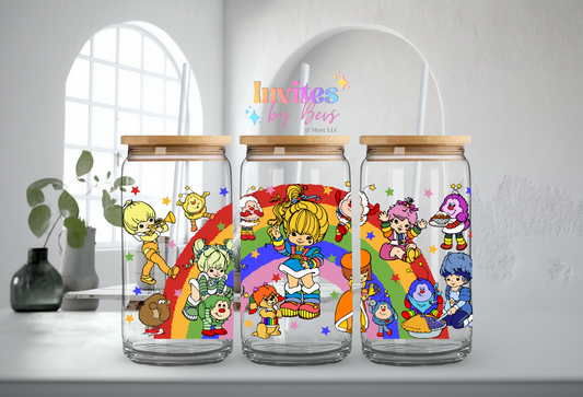 80'S RAINBOW UV DTF CUP WRAP