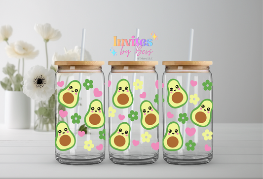 AVOCADO UV DTF CUP WRAP