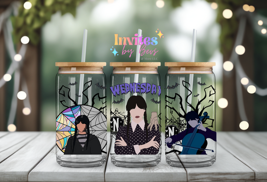 WEDNESDAY UV DTF CUP WRAP