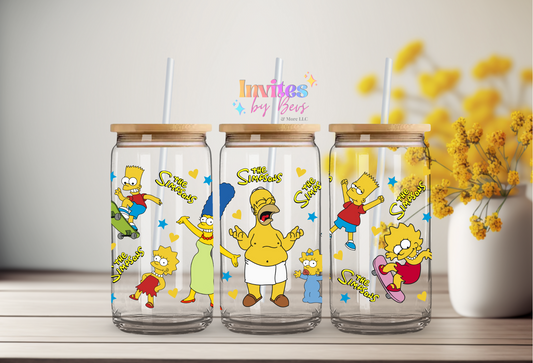 SIMPSONS UV DTF CUP WRAP