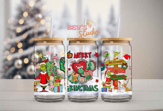 MERRY GRINCHMAS UV DTF CUP WRAP