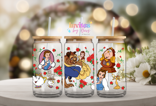 GIRL & BEAST UV DTF CUP WRAP