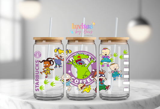 KIDS RATS CARTOON UV DTF CUP WRAP