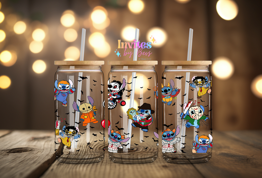 HORROR STITCH UV DTF CUP WRAP