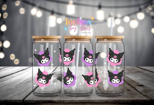 PINK & PURPLE KUROMI UV DTF CUP WRAP