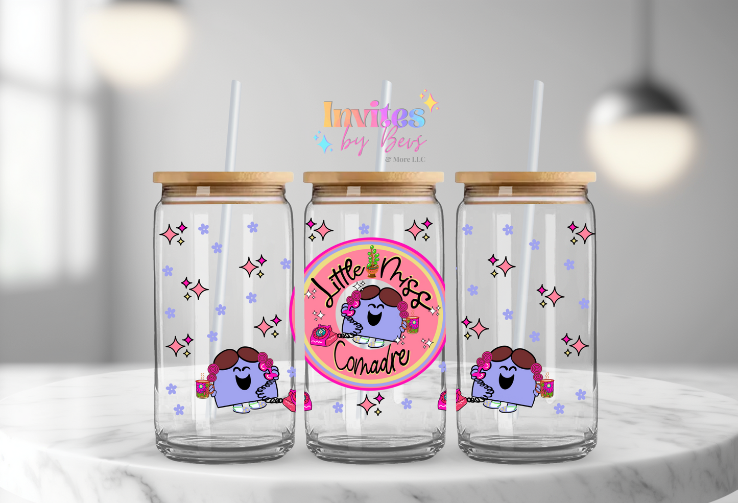 LITTLE MISS COMADRE UV DTF CUP WRAP