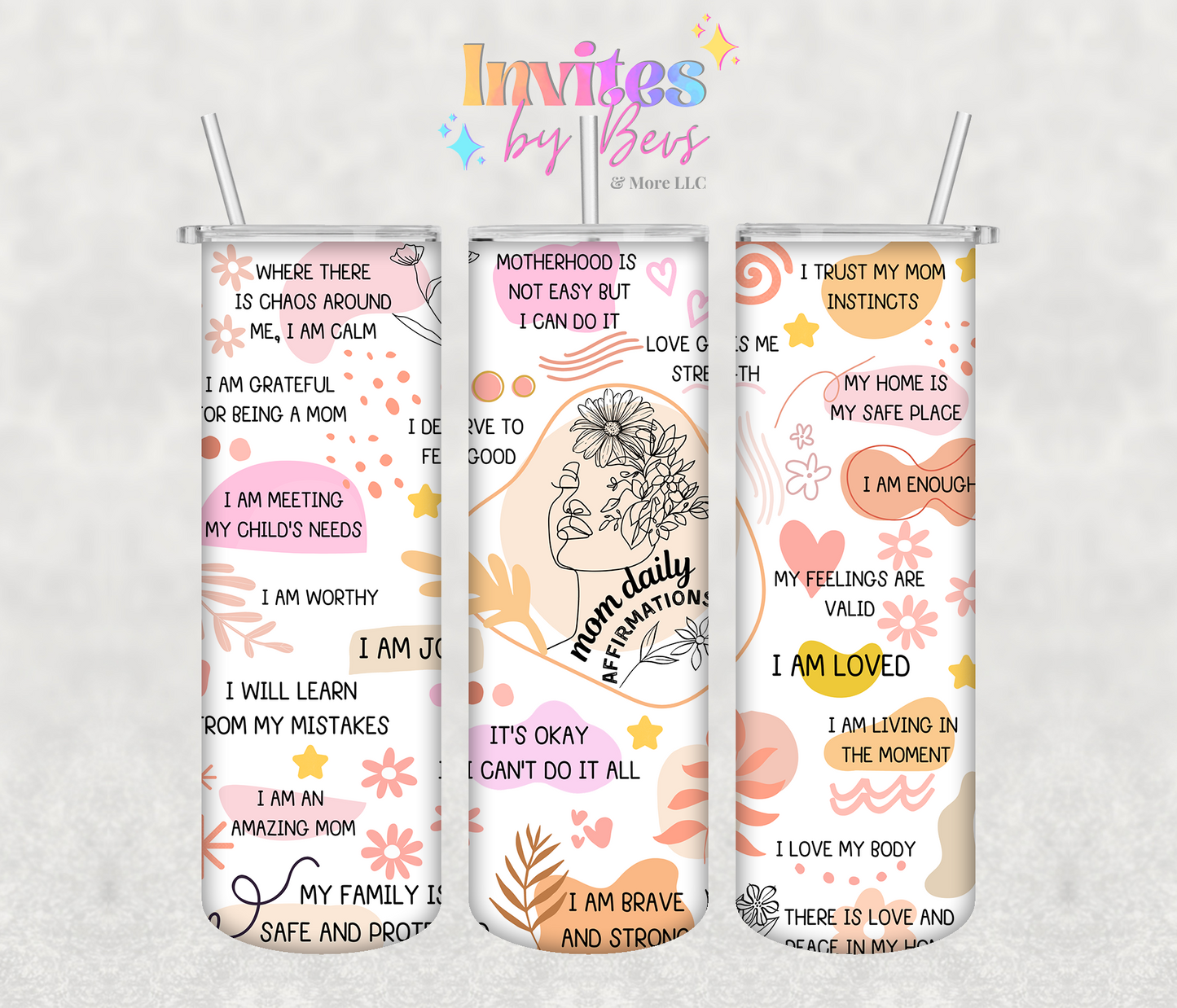 Mom Daily Affirmations 20oz Tumbler