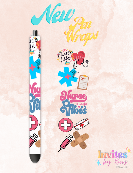 Nurse Vibes UV DTF Pen Wrap