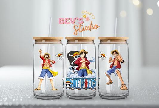 ONE PIECE PIRATE UV DTF CUP WRAP