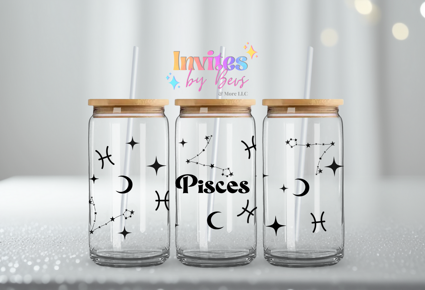 PISCES UV DTF CUP WRAP