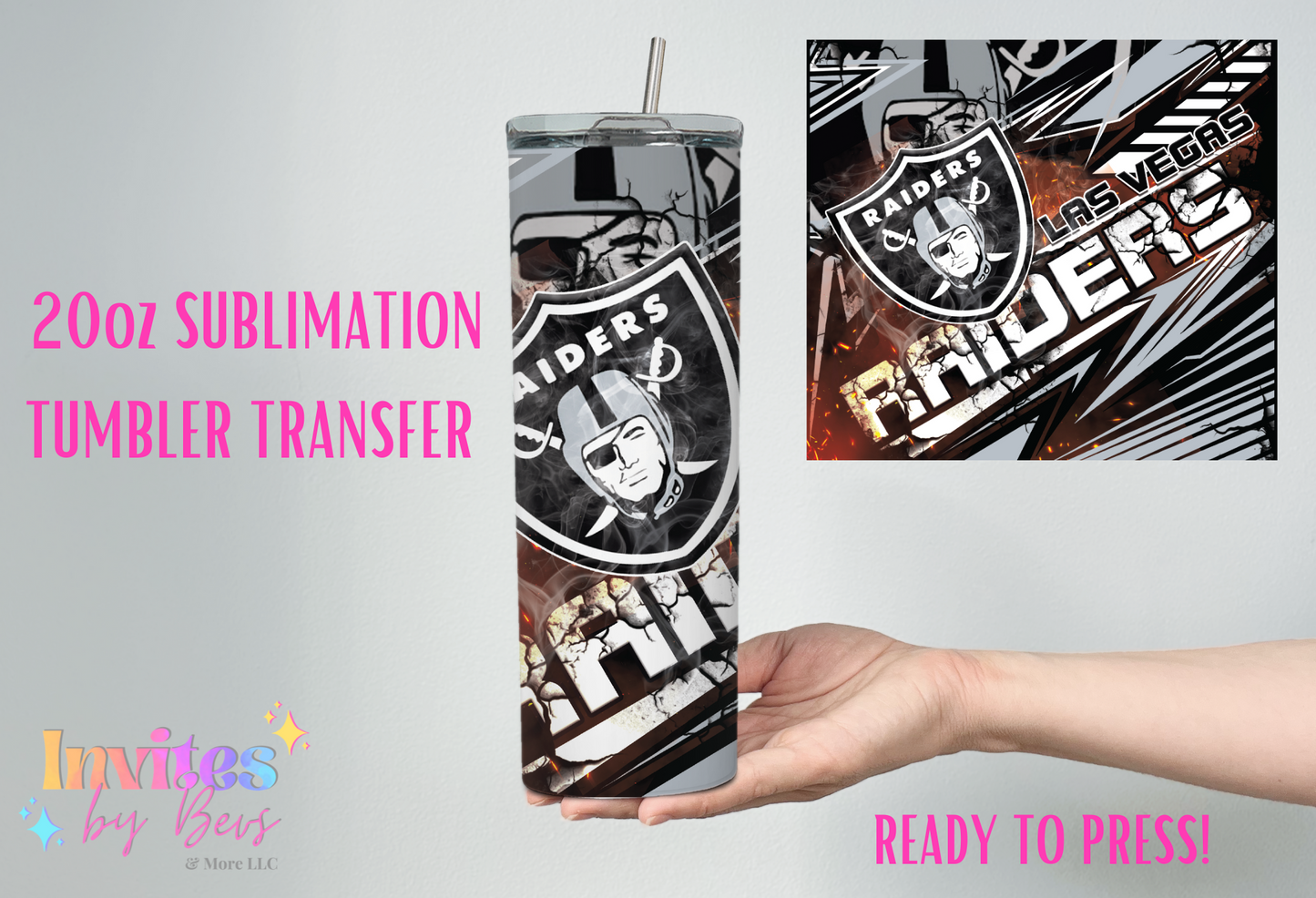 LV RAID 20oz SUBLIMATION TUMBLER TRANSFER