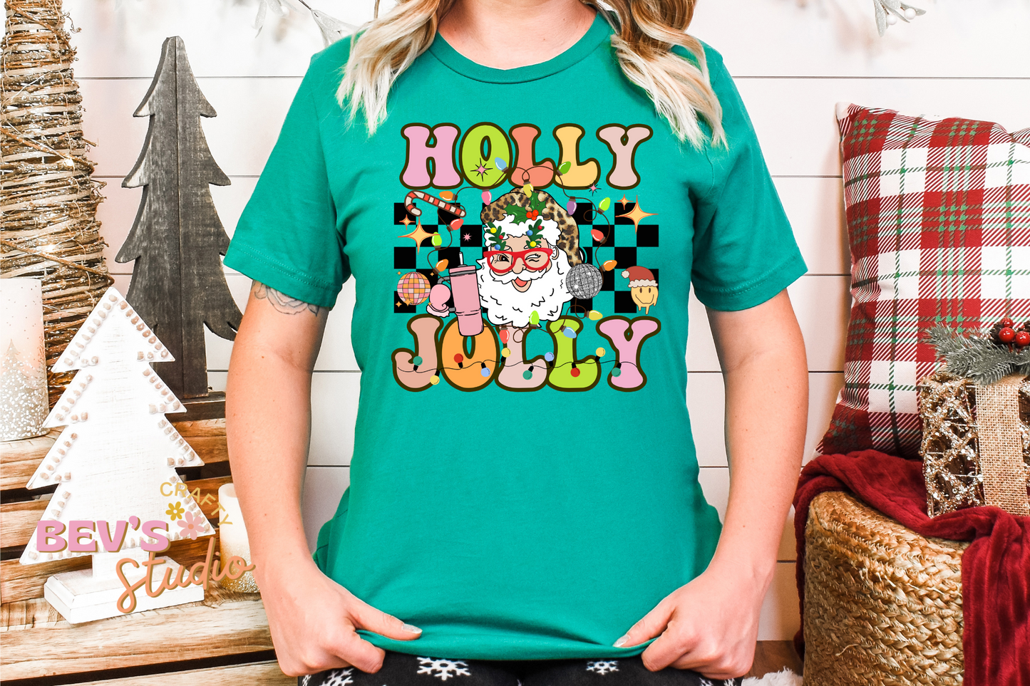 Retro Holly Jolly DTF Transfer