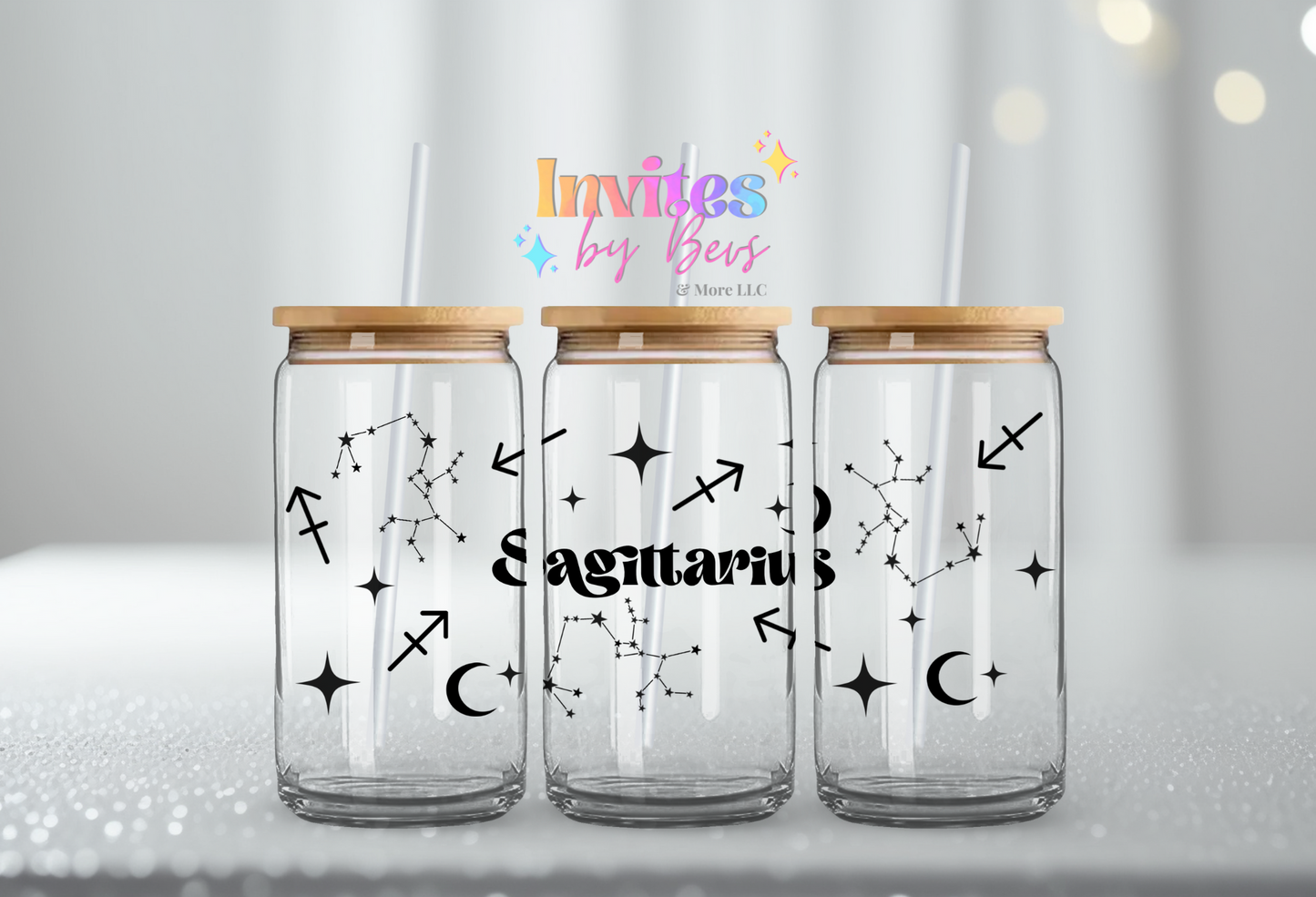 SAGITTARIUS UV DTF CUP WRAP