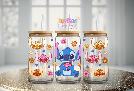 PAN DULCE BLUE ALIEN UV DTF CUP WRAP