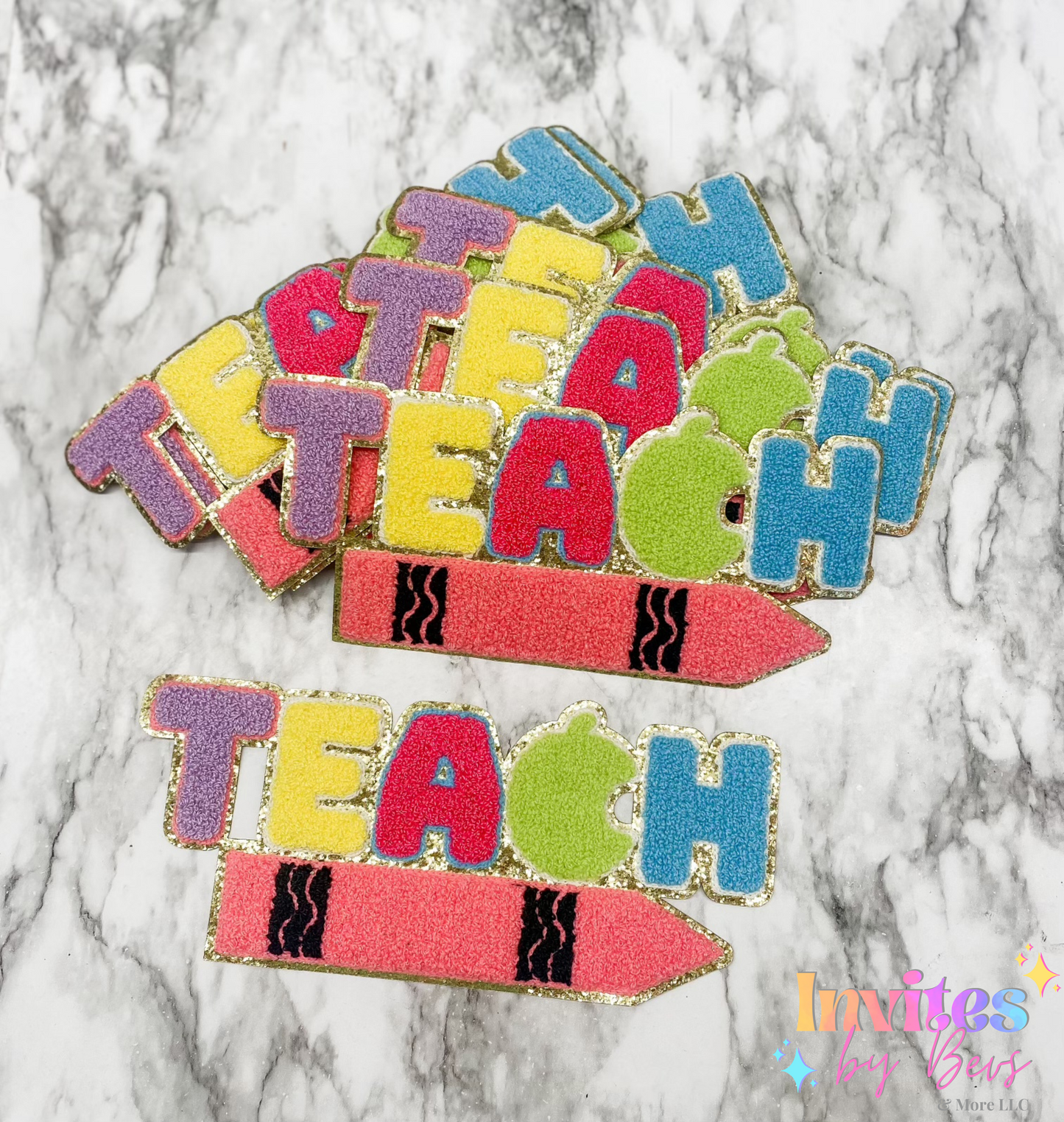 TEACH CHENILLE PATCH