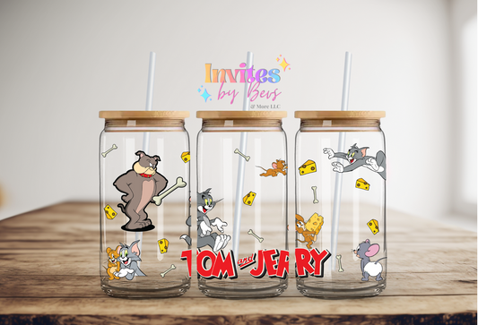 TOM & MOUSE UV DTF CUP WRAP