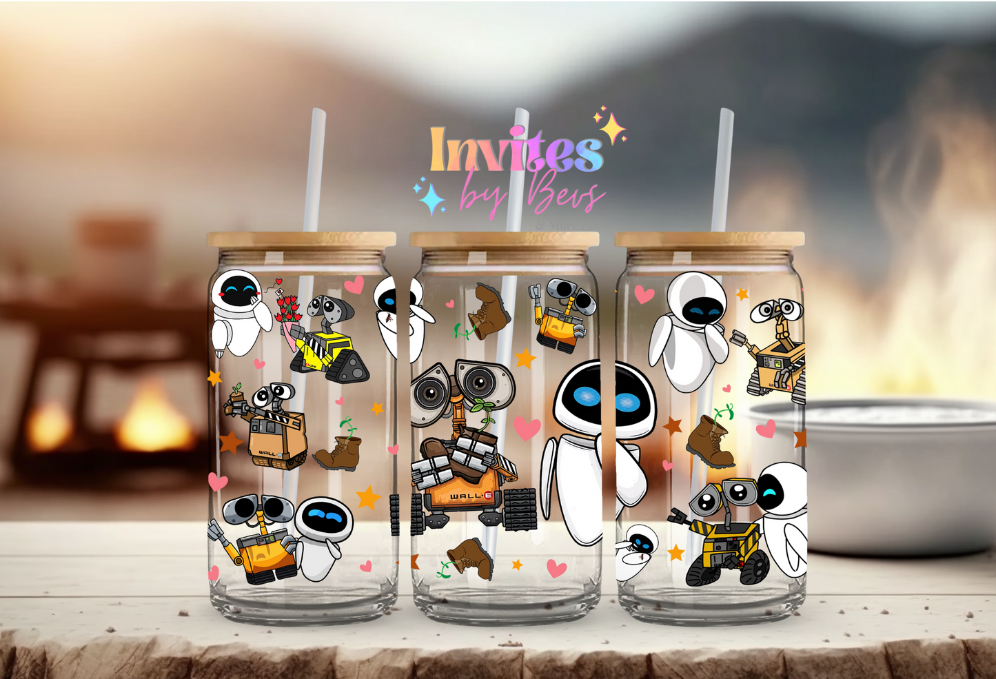 WALL-E UV DTF CUP WRAP